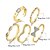 זול Fashion Ring-טבעת הצהרה מוזהב כסף סגסוגת יומי קזו&#039;אל תכשיטים