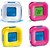 abordables Réveils-changement incandescent conduit numérique incandescent alarme thermomètre horloge cube (couleur aléatoire)