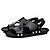 cheap Men&#039;s Sandals-Men&#039;s Shoes Leather Spring / Summer / Fall Comfort Flat Heel Studded White / Black / Brown