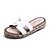 cheap Women&#039;s Sandals-Women&#039;s Shoes Microfibre Platform Slippers / Round Toe / Open Toe Sandals Dress Black / Brown / Green / White