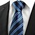 cheap Men&#039;s Accessories-New Classic Striped Dard Light Blue Men&#039; Tie Necktie Business Holiday Gift #0002