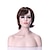 Χαμηλού Κόστους Συνθετικές Trendy Περούκες-Συνθετικές Περούκες Ίσιο Ίσια Περούκα Μεσαίο Μπεζ Συνθετικά μαλλιά 10 inch Γυναικεία Καφέ hairjoy