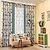 cheap Curtains &amp; Drapes-Two Panels  Joint Floral Blackout Printing Curtain