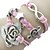 cheap Bracelets-Vintage European Multistorey Alloy Leather Bracelet Wrap Bracelets 1pc