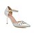 cheap Women&#039;s Heels-Women&#039;s Shoes Leatherette Summer Stiletto Heel Buckle For Casual Silver Golden