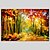 cheap Landscape Paintings-Oil Paintings Modern Landscape Rainy Street, Canvas Material With Wooden Stretcher Ready To Hang SIZE:60*90CM.