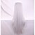 abordables Perruques de déguisement-Perruque de cosplay Perruque Synthétique Droit Yaki Droite Crépu Coupe Asymétrique Perruque Long Argent Cheveux Synthétiques Femme Ligne de Cheveux Naturelle Argent