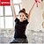 abordables Vêtements-Femme Des sports Courbe Elasthanne Tee Shirt Yoga Pilates Exercice &amp; Fitness Manches Courtes Tenues de Sport Respirable Doux Anti-transpiration Elastique