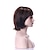 Χαμηλού Κόστους Συνθετικές Trendy Περούκες-Συνθετικές Περούκες Ίσιο Ίσια Περούκα Μεσαίο Μπεζ Συνθετικά μαλλιά 10 inch Γυναικεία Καφέ hairjoy