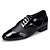 cheap Swing Shoes-Men&#039;s Modern Shoes Leather Flat Chunky Heel Customizable Dance Shoes Black / White / Red / Indoor / Performance / Practice