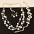 cheap Jewelry Sets-Pearl Layered Jewelry Set Pearl, Imitation Pearl Party, Work, Casual, Beaded, Fashion, Multi Layer Include Gold / Silver For Wedding Party / Earrings / Necklace
