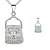 cheap Necklaces-Night Light Emitting Fluorescent Stone Electroplating Ms 925 Silver Pendant Necklace(Color Random)