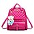 cheap Backpacks &amp; Bookbags-Women&#039;s Bags PU Tote Backpack School Bag Shoulder Bag for Shopping Casual Outdoor All Seasons Purple Fuchsia Pink Wine Royal Blue