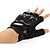 cheap Motorcycle Gloves-A Pair Mesh Leather Racing Gloves Half Finger Motorcycle Motorbike Black L