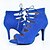 baratos Sapatos de Dança Latina-Mulheres Sapatos de Dança Latina / Sapatos de Dança Moderna Flocagem Com Cadarço Sandália Ziper Salto Agulha Personalizável Sapatos de Dança Preto / Vermelho / Azul / Espetáculo / Couro