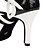 halpa Lattarikengät-Naisten Lattarikengät / Kengät moderniin tanssiin Nahka Sandaalit Stilettikorko Mahdollisuus räätälöidä Tanssikengät Musta ja valkoinen