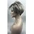preiswerte Trendige synthetische Perücken-Synthetische Perücken Glatt Gerade Perücke Kurz Synthetische Haare Damen Silber StrongBeauty