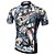 abordables Ropa de ciclismo para mujer-XINTOWN Men&#039;s Cycling Jersey Short Sleeve Bike Jersey Top with 3 Rear Pockets Mountain Bike MTB Road Bike Cycling Breathable Ultraviolet Resistant Quick Dry Navy Skull Eagle Astronaut Elastane Lycra