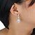 cheap Earrings-Copper Women Jewelry Fashion High Quality White Gold Plated Drop Earrings with Cubic Zirconia