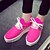 cheap Women&#039;s Sneakers-Women&#039;s Outdoor Casual Lace-up Platform Creepers Leatherette Black White Fuchsia