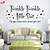 cheap Wall Stickers-Decorative Wall Stickers - Words &amp; Quotes Wall Stickers Shapes Living Room Bedroom Bathroom Kitchen Dining Room Study Room / Office Boys