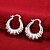 billige Moteøreringer-Stud Earrings Clip on Earring For Women&#039;s Party Wedding Casual Copper Silver Plated Silver