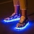 preiswerte Damen-Sneaker-Herrn / Damen Schuhe Kunstleder Frühling / Sommer / Herbst Leuchtende LED-Schuhe Flacher Absatz Schnürsenkel Blau