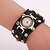 cheap Bracelet Watches-Xu™ Women&#039;s Fashion Watch Simulated Diamond Watch Quartz Leather Black / White / Blue Analog White Black Red