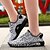 cheap Women&#039;s Sneakers-Women&#039;s Outdoor Athletic Casual Summer Winter Lace-up Flat Heel Comfort Ankle Strap Tulle Black / White Black Gray