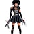 cheap Men&#039;s &amp; Women&#039;s Halloween Costumes-Edward Scissorhands Cosplay Costume Party Costume Women&#039;s Sexy Uniforms More Uniforms Halloween Carnival New Year Festival / Holiday Leather Patent Leather Black Women&#039;s Easy Carnival Costumes Solid