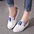 cheap Women&#039;s Slip-Ons &amp; Loafers-Women&#039;s Spring / Fall Flat Heel Comfort Athletic Casual Outdoor Canvas Black / Green / Blue