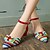 cheap Women&#039;s Heels-Women&#039;s Heels Ankle Strap Heels Bowknot Split Joint Block Heel Chunky Heel Dress Outdoor Synthetics Spring Summer Black Red Blue