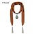 cheap Necklaces-D Exceed Chiffon Winter Scarf Zinc Alloy Water Drop Pendant Scarf Necklaces For Women&#039;s Tassel Jewelry Scarves
