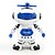 cheap Robots-Electrical Robot Dancing Light Up Toy Singing Spinning White/Blue Music Toy
