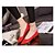 olcso Női lapos sarkú cipők-Női Lapos Lakkbőr Balerinacipő Tavasz Bíbor / Sárga / Piros