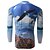cheap Men&#039;s Clothing Sets-XINTOWN Men&#039;s Long Sleeve Cycling Jersey - Blue Bike Jersey Breathable Quick Dry Ultraviolet Resistant Winter Sports Elastane Fashion Clothing Apparel / Stretchy