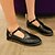 cheap Women&#039;s Flats-Women&#039;s Shoes Flat Heel T-Strap / Pointed Toe Flats Outdoor / Office &amp; Career / Party &amp; Evening / Black/Brown/Kahaki