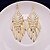 cheap Earrings-Women&#039;s Drop Earrings Hollow Out Ladies Earrings Jewelry Black / Golden / Silver For Wedding Party Daily Casual