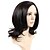 Χαμηλού Κόστους Συνθετικές Περούκες-Συνθετικές Περούκες Κυματιστό Κυματιστό Περούκα Κοντό Μαύρο Συνθετικά μαλλιά Γυναικεία
