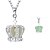 preiswerte Halsketten-Modische Halsketten Anhängerketten Schmuck Hochzeit / Party / Alltag Aleación / versilbert Silber / Grün 1 Stück Geschenk