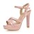 cheap Women&#039;s Sandals-Women&#039;s Dress Party &amp; Evening Summer Platform Stiletto Heel Leatherette Almond White Pink