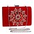 cheap Clutches &amp; Evening Bags-Women&#039;s Bags Metal Evening Bag Acrylic Jewels Solid Colored Black / Red