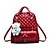 cheap Backpacks &amp; Bookbags-Women&#039;s Bags PU Tote Backpack School Bag Shoulder Bag for Shopping Casual Outdoor All Seasons Purple Fuchsia Pink Wine Royal Blue