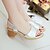 cheap Women&#039;s Sandals-Women&#039;s Block Heel Sandals Dress Summer Chunky Heel Leatherette Silver White Yellow