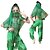 cheap Kids&#039; Dancewear-Belly Dance Outfits Performance Chiffon Gold Coin / Sequin / Tassel Dropped Top