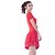 cheap Latin Dancewear-Latin Dance Dresses Women&#039;s Training Sequined / Milk Fiber Draped / Paillettes / Lace 2 Pieces Short Sleeve Natural Dress / ShortsS:82cm
