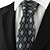 cheap Men&#039;s Accessories-Diamond Pattern Grey Black Mens Tie Formal Necktie Wedding Holiday Gift KT1058