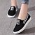 cheap Women&#039;s Slip-Ons &amp; Loafers-Women&#039;s Spring / Fall Flat Heel Comfort Athletic Casual Outdoor Canvas Black / Green / Blue