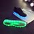 cheap Women&#039;s Sneakers-Women&#039;s Shoes Leatherette Spring / Summer / Fall Light Up Shoes Flat Heel Lace-up Black