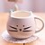 levne Sklenice-1ks 300ml roztomilý černá a bílá kočka keramiky pohár osobnost jeden šálek venkovské milostné pocity pohár dárky
